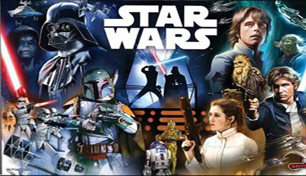 Star Wars Pro backglass