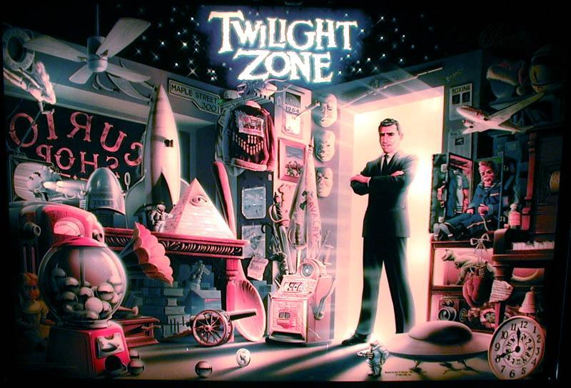 Twilight Zone backglass